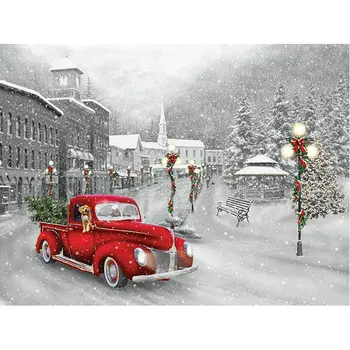 Diy 5d diamond embroidery Christmas scenery square rhinestone full diamond painting cross stitch red car pattern mosaic Crafts
Diy 5d diamond embroidery Christmas scenery square rhinestone full diamond painting cross stitch red car pattern mosaic Crafts