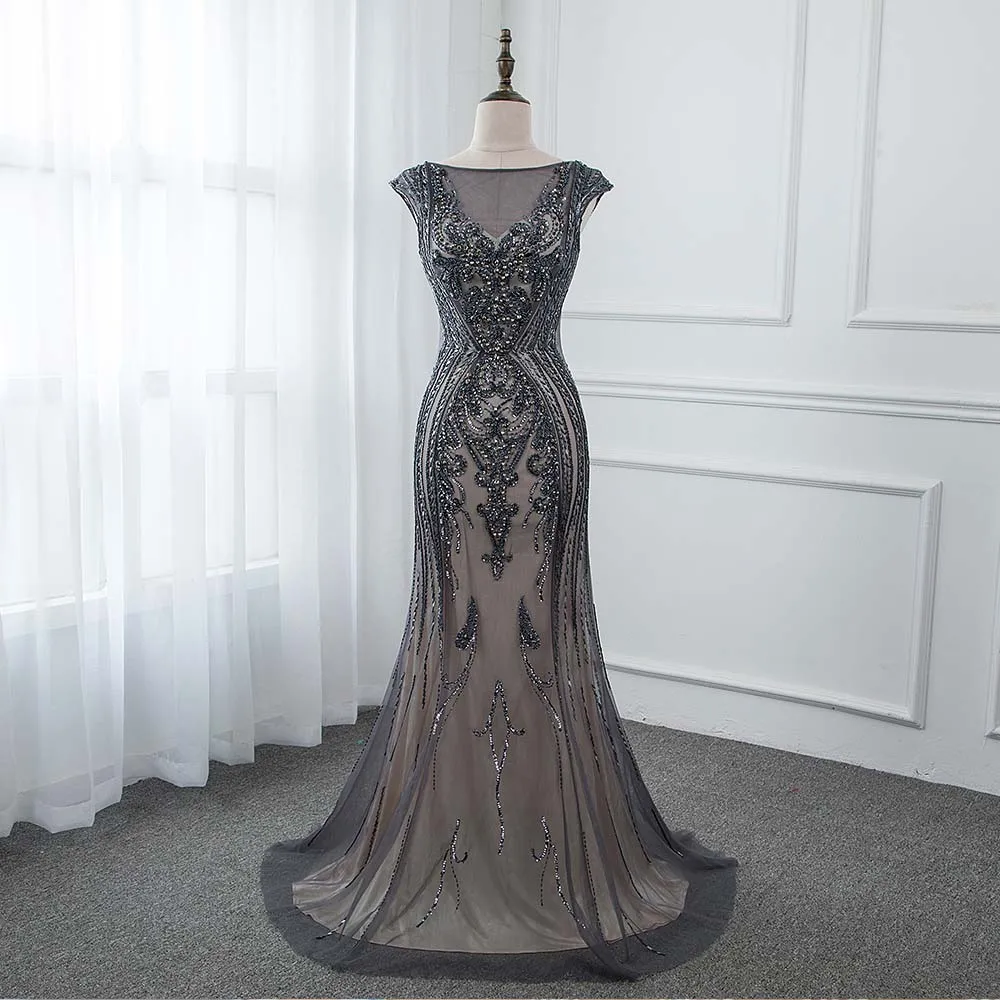 Classic Black Crystals Long Evening Dresses Mermaid Tulle Evening Gown Formal Dress YQLNNE
Classic Black Crystals Long Evening Dresses Mermaid Tulle Evening Gown Formal Dress YQLNNE