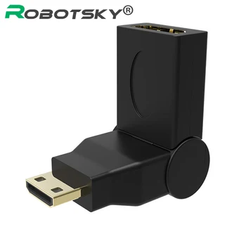 180 Degree Mini HDMI to HDMI Converter Male to Female HDMI V1.4 Adapter Cable 1080P for HDTV Camera Computer
180 Degree Mini HDMI to HDMI Converter Male to Female HDMI V1.4 Adapter Cable 1080P for HDTV Camera Computer