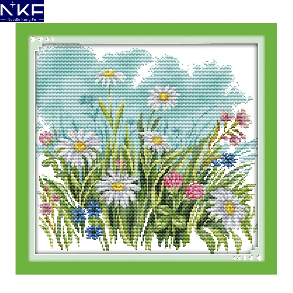 NKF The wild flowers needle craft counted stamped canvas rose cross stitch wedding for home decoration
NKF The wild flowers needle craft counted stamped canvas rose cross stitch wedding for home decoration