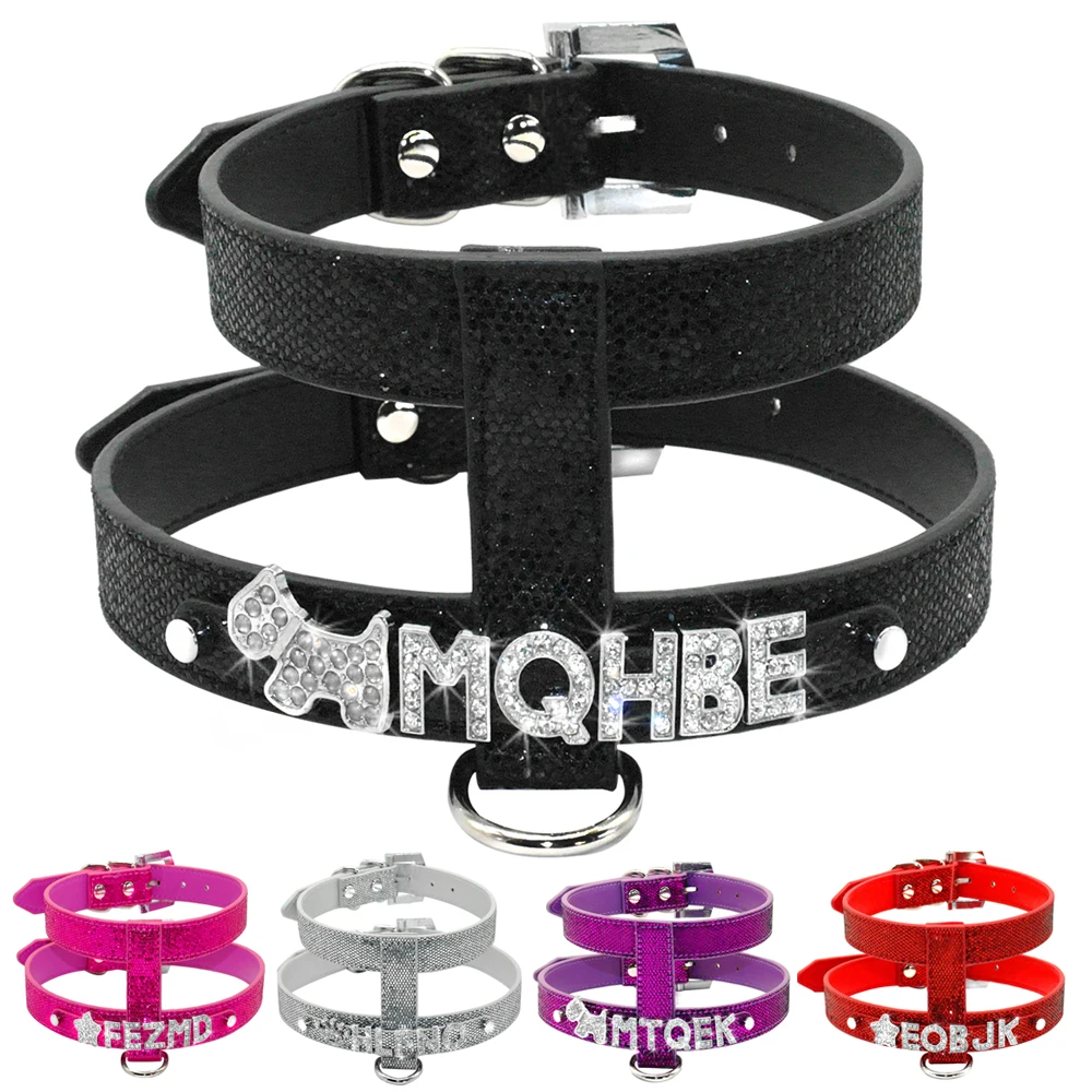 5 Colors Free Name Customized PU Leather Dog Harness Personalized with Crystal Letters S M L
5 Colors Free Name Customized PU Leather Dog Harness Personalized with Crystal Letters S M L