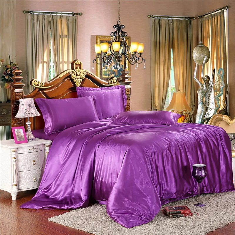 Twin/Full/Queen/King Silk Bedding Quilt/Duvet Cover Sets,Wine Red(Gold,Silver) Satin Silk Bedding Sets 70
Twin/Full/Queen/King Silk Bedding Quilt/Duvet Cover Sets,Wine Red(Gold,Silver) Satin Silk Bedding Sets 70