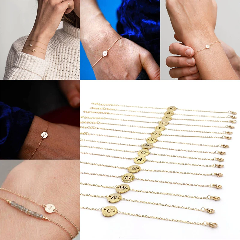 LNRRABC 1 PC New Wristband Simple Anklet Golden Personality A-Z Adjustable Women Bracelet Fashion Girl 26 Letters Jewelry Gift
LNRRABC 1 PC New Wristband Simple Anklet Golden Personality A-Z Adjustable Women Bracelet Fashion Girl 26 Letters Jewelry Gift