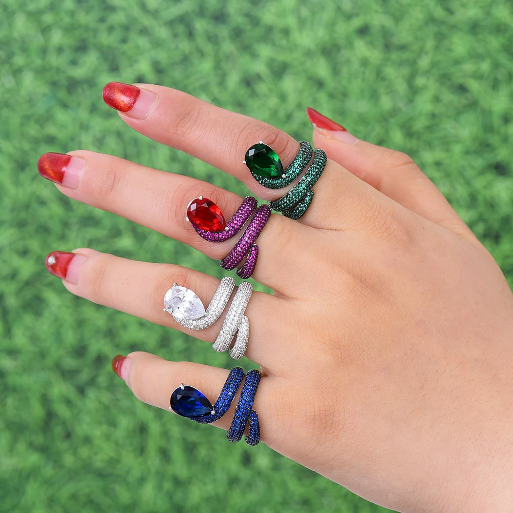 Kellybola Luxury Engagement Wedding Snake Winding Wrap Ring for Women Bridal Zircon Silver Dubai Finger Ring Jewelry Accessories
Kellybola Luxury Engagement Wedding Snake Winding Wrap Ring for Women Bridal Zircon Silver Dubai Finger Ring Jewelry Accessories