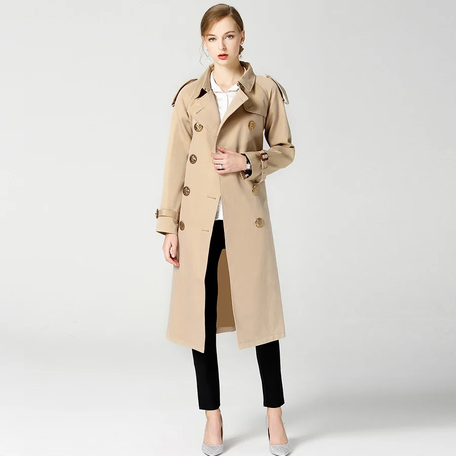 2018 New Autumn Winter Bird button Windbreaker women's Loose Over the knee Extra long windbreaker jacket coats female jackets
2018 New Autumn Winter Bird button Windbreaker women's Loose Over the knee Extra long windbreaker jacket coats female jackets