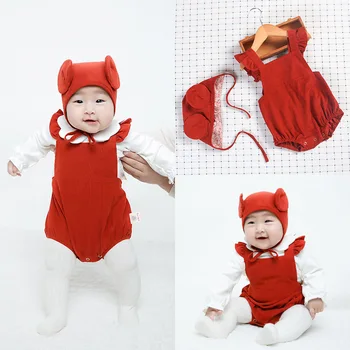 New Arrival Spring Summer Baby Girl Bodysuits Fashion Red Braces Outgoing Crawl Bodysuits Sleeveless Babygirls Clothing with Hat
New Arrival Spring Summer Baby Girl Bodysuits Fashion Red Braces Outgoing Crawl Bodysuits Sleeveless Babygirls Clothing with Hat