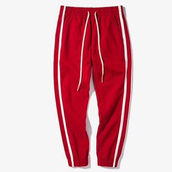 Men's Patchwork Color Striped Sweatpants Casual Loose Drawstring Elastic Waist Trousers 2019 Autumn Male Fashion Jogger Pants
Men's Patchwork Color Striped Sweatpants Casual Loose Drawstring Elastic Waist Trousers 2019 Autumn Male Fashion Jogger Pants