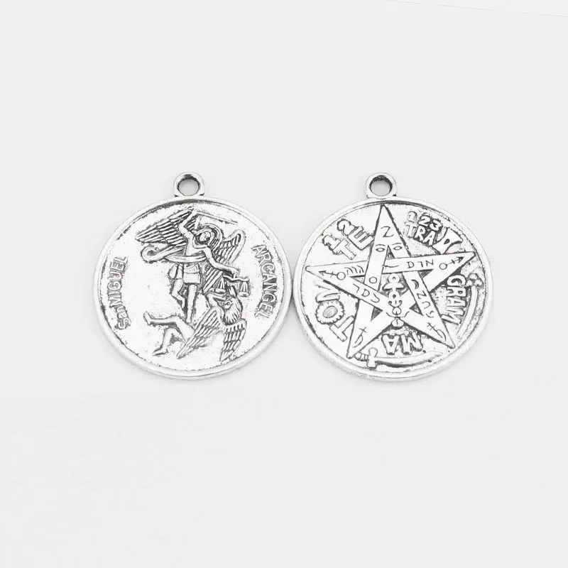 5pcs Antique Silver Tone "SanMIGUEL ARCANGEL" "TETRAGRAMMATON" Amulet Charms Pendants Jewelry Findings
5pcs Antique Silver Tone "SanMIGUEL ARCANGEL" "TETRAGRAMMATON" Amulet Charms Pendants Jewelry Findings