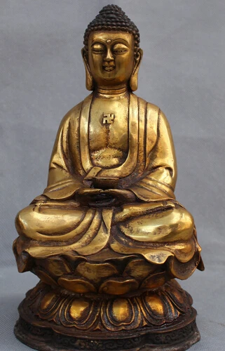 Free Shipping dr524 9" Tibetan Buddhism Bronze Gilt Shakyamuni Sakyamuni Buddha Hold Bowl Statue H
Free Shipping dr524 9" Tibetan Buddhism Bronze Gilt Shakyamuni Sakyamuni Buddha Hold Bowl Statue H