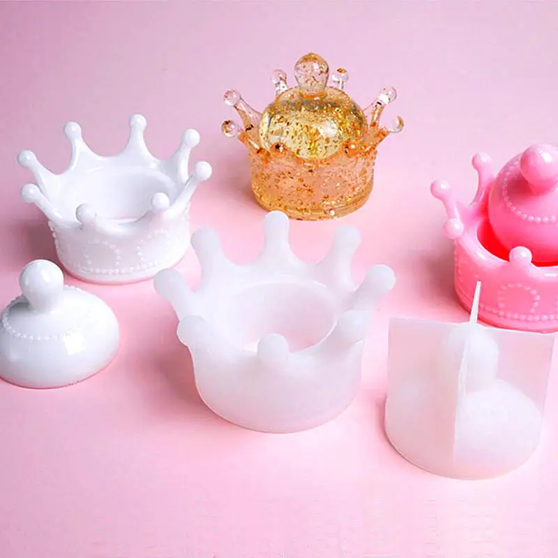 DIY Crown Shape Storage Box Silicone Mold Jewelry Accessories Storage Tool Epoxy Resin Craft Kawaii Art Molds
DIY Crown Shape Storage Box Silicone Mold Jewelry Accessories Storage Tool Epoxy Resin Craft Kawaii Art Molds