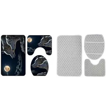 Animals Printed Shower Curtain + Anti-slip Bath Mat + U Shaped Carpet + Toilet Mat Tenda da doccia stampata a quattro pezzi RT9
Animals Printed Shower Curtain + Anti-slip Bath Mat + U Shaped Carpet + Toilet Mat Tenda da doccia stampata a quattro pezzi RT9
