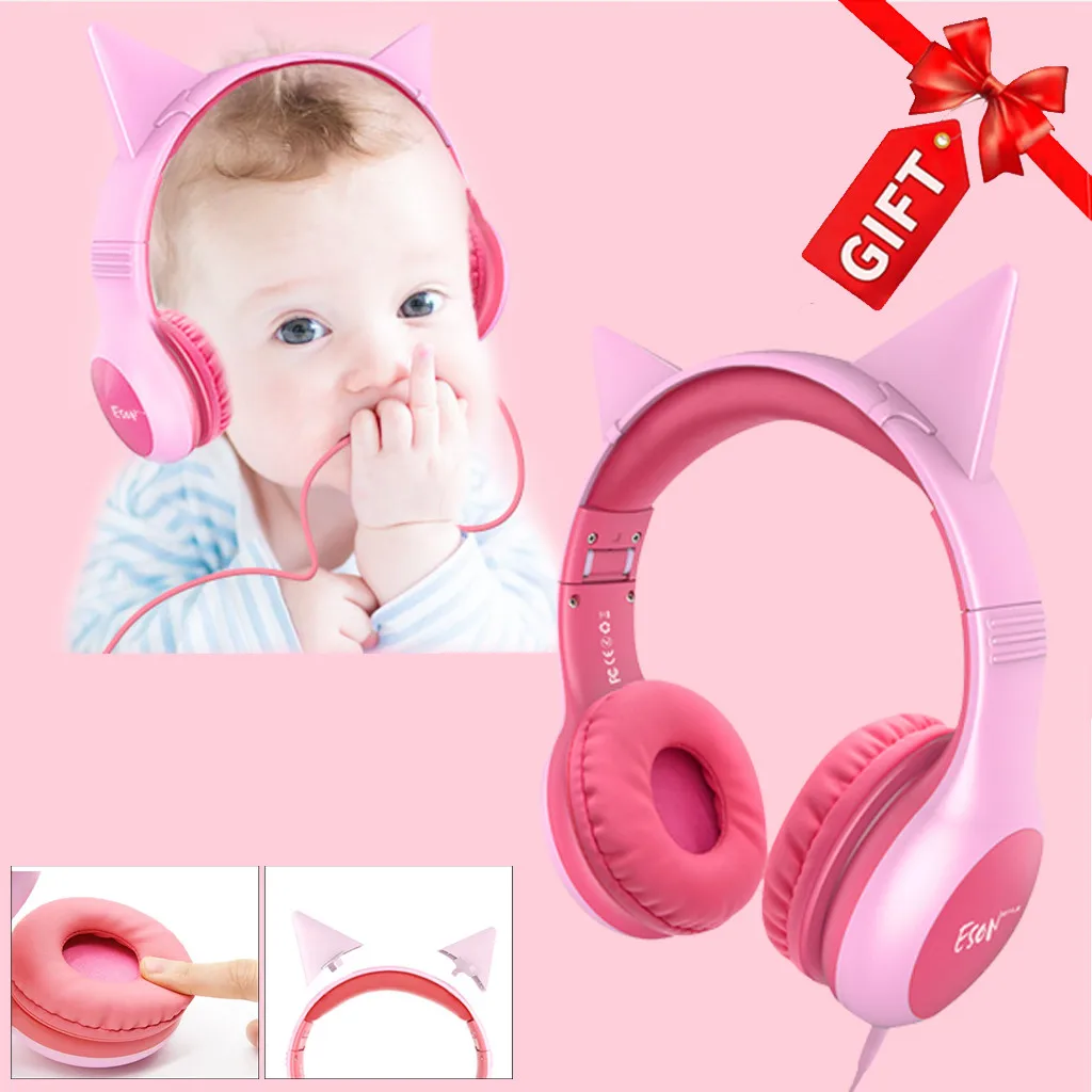 Cute Headphone Adjustable Foldable 360 degree Bendable Wired Soft Over Ear Shared 3.5mm Replaceable Cat Ear For Kids 515*
Cute Headphone Adjustable Foldable 360 degree Bendable Wired Soft Over Ear Shared 3.5mm Replaceable Cat Ear For Kids 515*