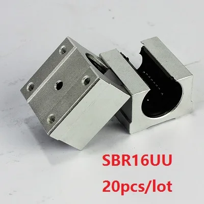 20pcs/lot SBR16UU SME16UU Open Type Linear Ball Bearing Block for SBR16 16mm linear guide rail for CNC router parts
20pcs/lot SBR16UU SME16UU Open Type Linear Ball Bearing Block for SBR16 16mm linear guide rail for CNC router parts