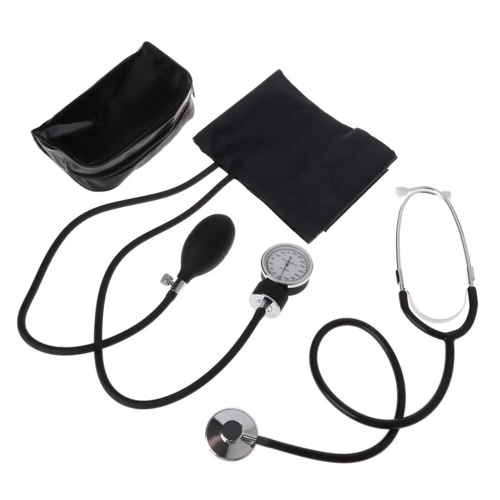 Pro Medical Blood Pressure Monitor Meter Stethoscope Cuff Aneroid Sphygmomanometer Portable Travel Household Health Monitors
Pro Medical Blood Pressure Monitor Meter Stethoscope Cuff Aneroid Sphygmomanometer Portable Travel Household Health Monitors