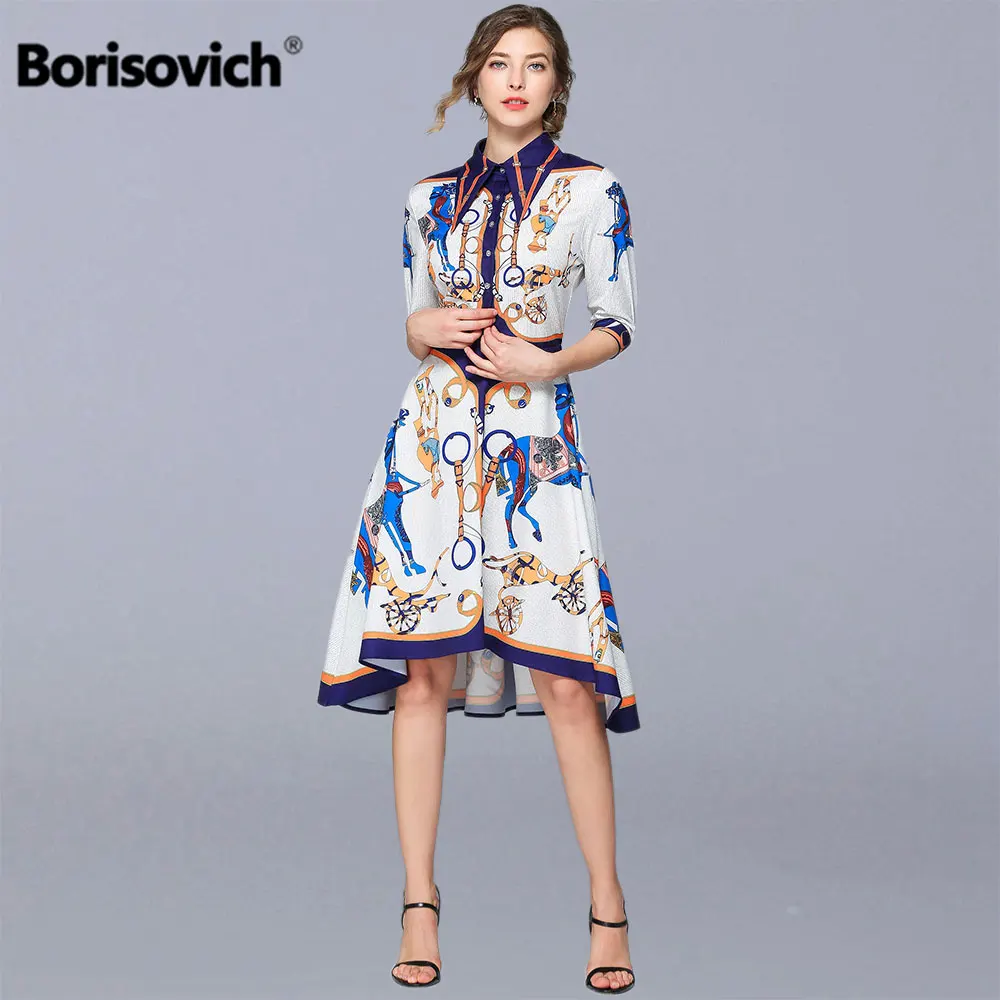 Borisovich Women Summer Casual Dress New Brand 2019 Fashion Vintage Print Knee-length Female Elegant Shirt Dresses N1117
Borisovich Women Summer Casual Dress New Brand 2019 Fashion Vintage Print Knee-length Female Elegant Shirt Dresses N1117