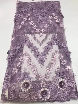 Purple appliqued embroidered tulle mesh lace fabric with beads 2019 NEW 3D Flower design women gown lace fabric 5Yards
Purple appliqued embroidered tulle mesh lace fabric with beads 2019 NEW 3D Flower design women gown lace fabric 5Yards
