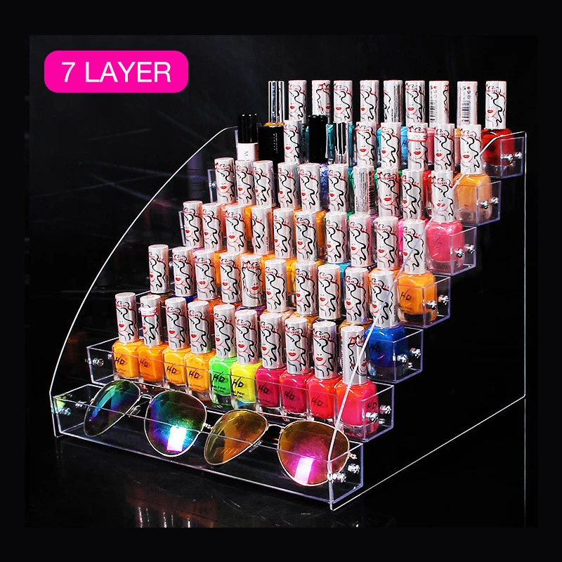 2-7 Tiers Well-packed Nail Polish Rack Display Holder Box Stand Case Lipstick Organizer Storage Box Acrylic For Nail Art Display
2-7 Tiers Well-packed Nail Polish Rack Display Holder Box Stand Case Lipstick Organizer Storage Box Acrylic For Nail Art Display