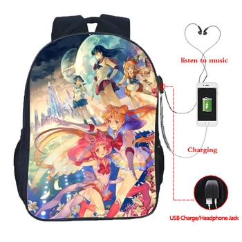 Beautiful Sailor Moon USB Charge School Bags Students Sailor Moon School Backpack Fashion USB Charging School Rucksack
Beautiful Sailor Moon USB Charge School Bags Students Sailor Moon School Backpack Fashion USB Charging School Rucksack