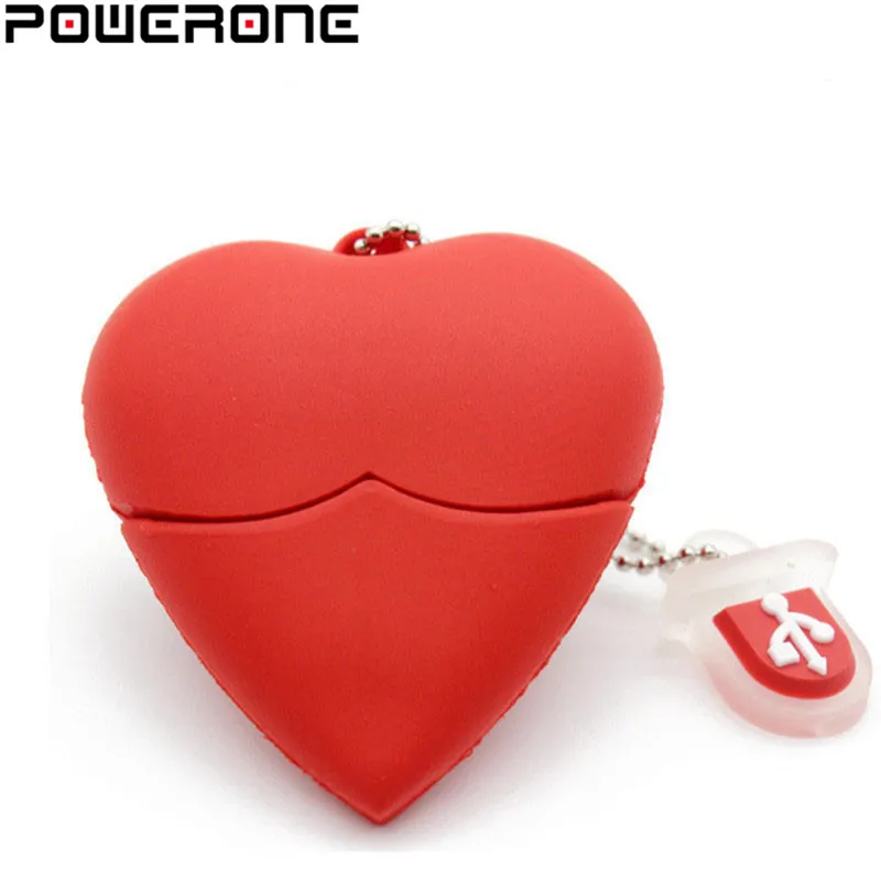 POWERONE Love heart style usb flash drive pen drive 4gb 16gb 32gb 64gb usb stick pendriver USB 2.0 u disk thumb drive necklace
POWERONE Love heart style usb flash drive pen drive 4gb 16gb 32gb 64gb usb stick pendriver USB 2.0 u disk thumb drive necklace