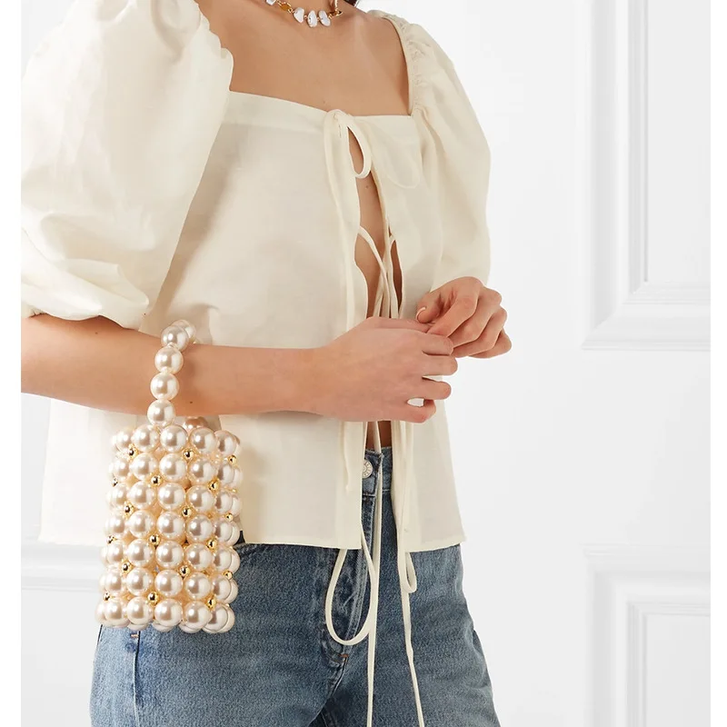 Beaded Bucket Bags Handmade Pearl Bags Handbags Women Famous Brands Luxury Dinner Clutch Purse Totes Ladies Hand Bags 2019
Beaded Bucket Bags Handmade Pearl Bags Handbags Women Famous Brands Luxury Dinner Clutch Purse Totes Ladies Hand Bags 2019
