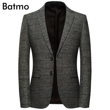 Batmo 2019 new arrival high quality cotton plaid casual gray blazer men,men's suits jackets ,casual jackets men 8163
Batmo 2019 new arrival high quality cotton plaid casual gray blazer men,men's suits jackets ,casual jackets men 8163