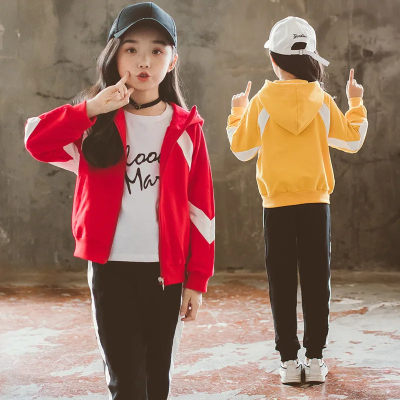 Girls Autumn Clothing Set 2019 Spring Korean Children's Sports Suit Male Kids Spliced Sweatshirt + Pants 2 Pcs Tracksuit A907
Girls Autumn Clothing Set 2019 Spring Korean Children's Sports Suit Male Kids Spliced Sweatshirt + Pants 2 Pcs Tracksuit A907