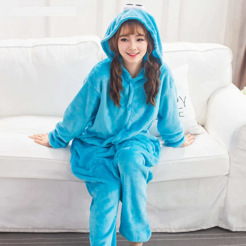 Flannel Cookie Monster Kigurumi Cartoon Onesie Jumpsuit Adult Blue Sesame Street Pajamas For Women Sleepwear Cosplay Halloween
Flannel Cookie Monster Kigurumi Cartoon Onesie Jumpsuit Adult Blue Sesame Street Pajamas For Women Sleepwear Cosplay Halloween
