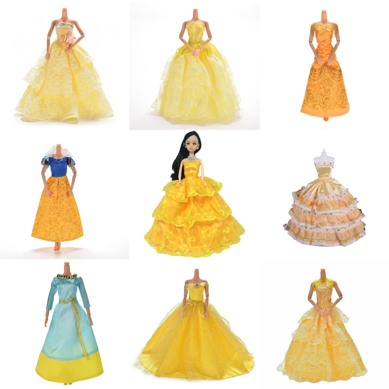 Желтое свадебное платье принцессы вечерние бальные длинные платья юбка
