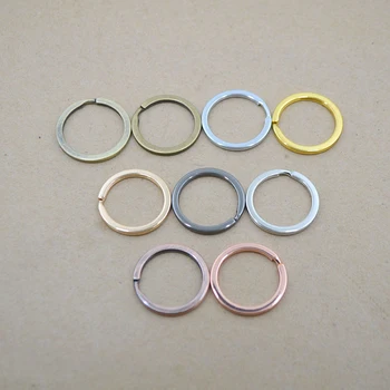 

10pcs/lot 32mm Rose Gold Silver Antique Bronze Keyring Split Ring (Never Fade) Key Ring For Bag Car Keychain Jewelry Making