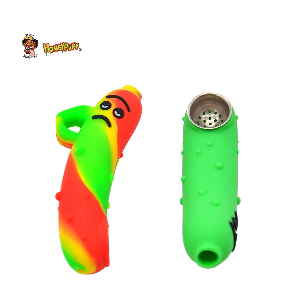 HONEYPUFF Funny Unhappy Banana Silicone Smoking Pipe 110 MM Metal Bowl Tobacco Pipe Unbreakable Silicone Weed Pipe Accessories
HONEYPUFF Funny Unhappy Banana Silicone Smoking Pipe 110 MM Metal Bowl Tobacco Pipe Unbreakable Silicone Weed Pipe Accessories