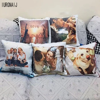 DIY Mermaid Sequin Cushion Cover Photo customization pillow cover Car Magical Color Changing Reversible PillowCase 40X40
DIY Mermaid Sequin Cushion Cover Photo customization pillow cover Car Magical Color Changing Reversible PillowCase 40X40