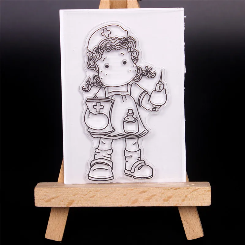 2018 Rubber Silicone Clear Stamps for Scrapbooking Tampons Transparents Seal Background Stamp Card Making Diy nurse Girl
2018 Rubber Silicone Clear Stamps for Scrapbooking Tampons Transparents Seal Background Stamp Card Making Diy nurse Girl