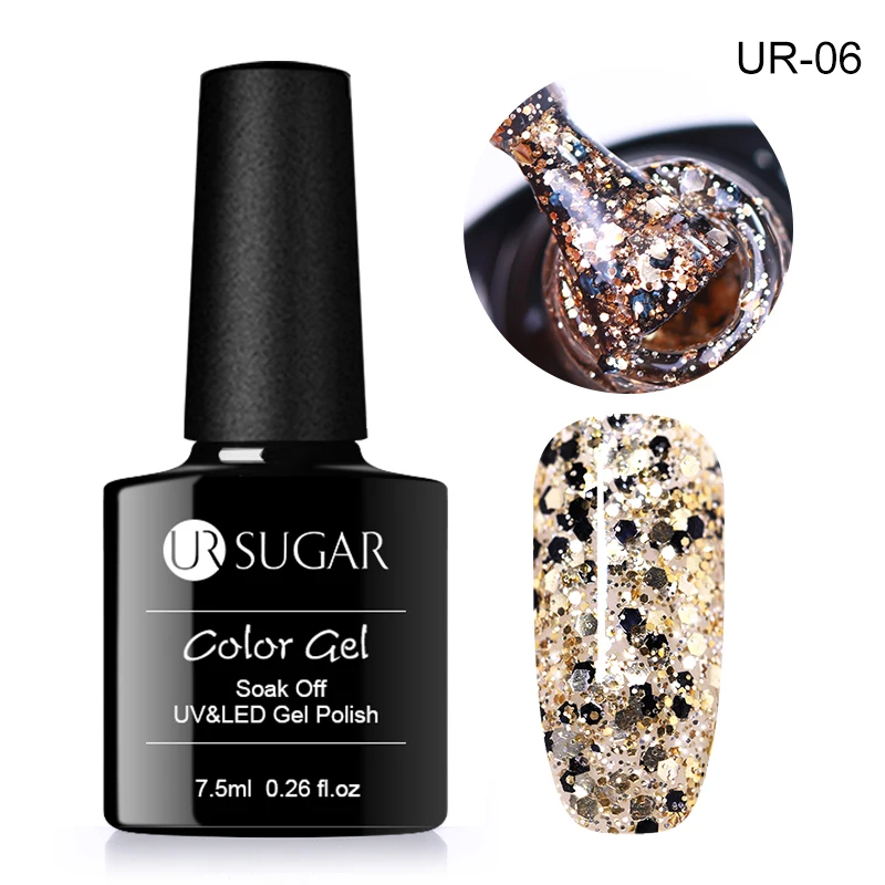 UR SUGAR 7.5ML Laser Sequins Glitter Gel Polish Soak Off UV LED Gel Nail Art Manicure Semi Permanent Gel Lacquer
UR SUGAR 7.5ML Laser Sequins Glitter Gel Polish Soak Off UV LED Gel Nail Art Manicure Semi Permanent Gel Lacquer