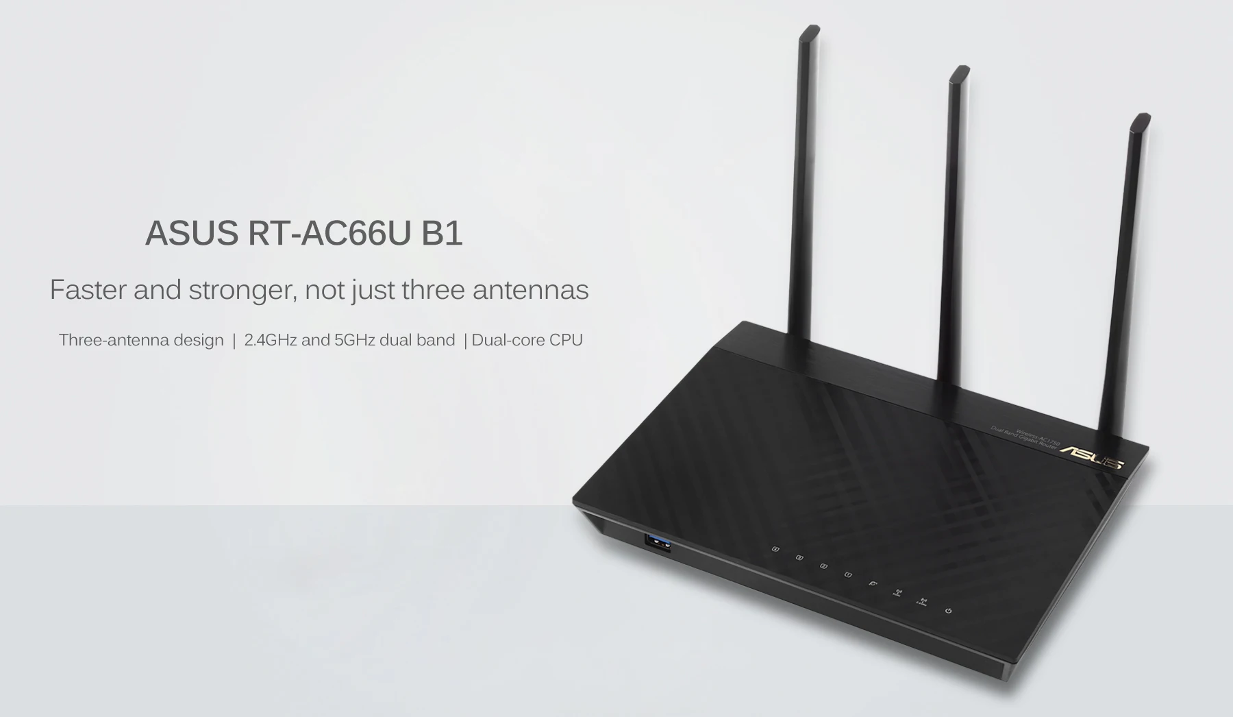 ASUS RT-AC66U B1 Dual-Band 3x3 AC1750 Wi-Fi 4-Port Gigabit Router