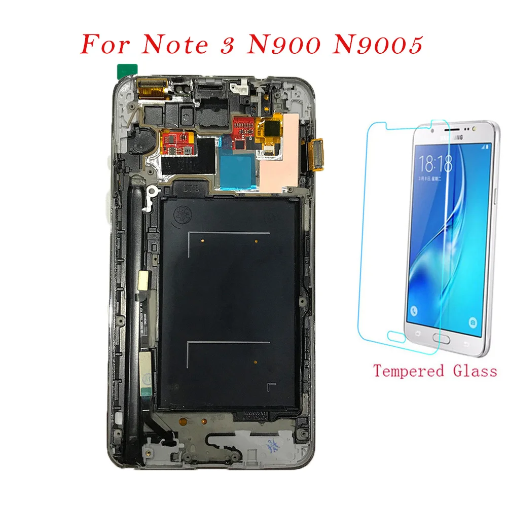 Test LCD Screen For Samsung Note3 LCD Display Touch Screen Digitizer Frame Assembly For Samsung Galaxy Note 3 N900 N9005 Repair
Test LCD Screen For Samsung Note3 LCD Display Touch Screen Digitizer Frame Assembly For Samsung Galaxy Note 3 N900 N9005 Repair