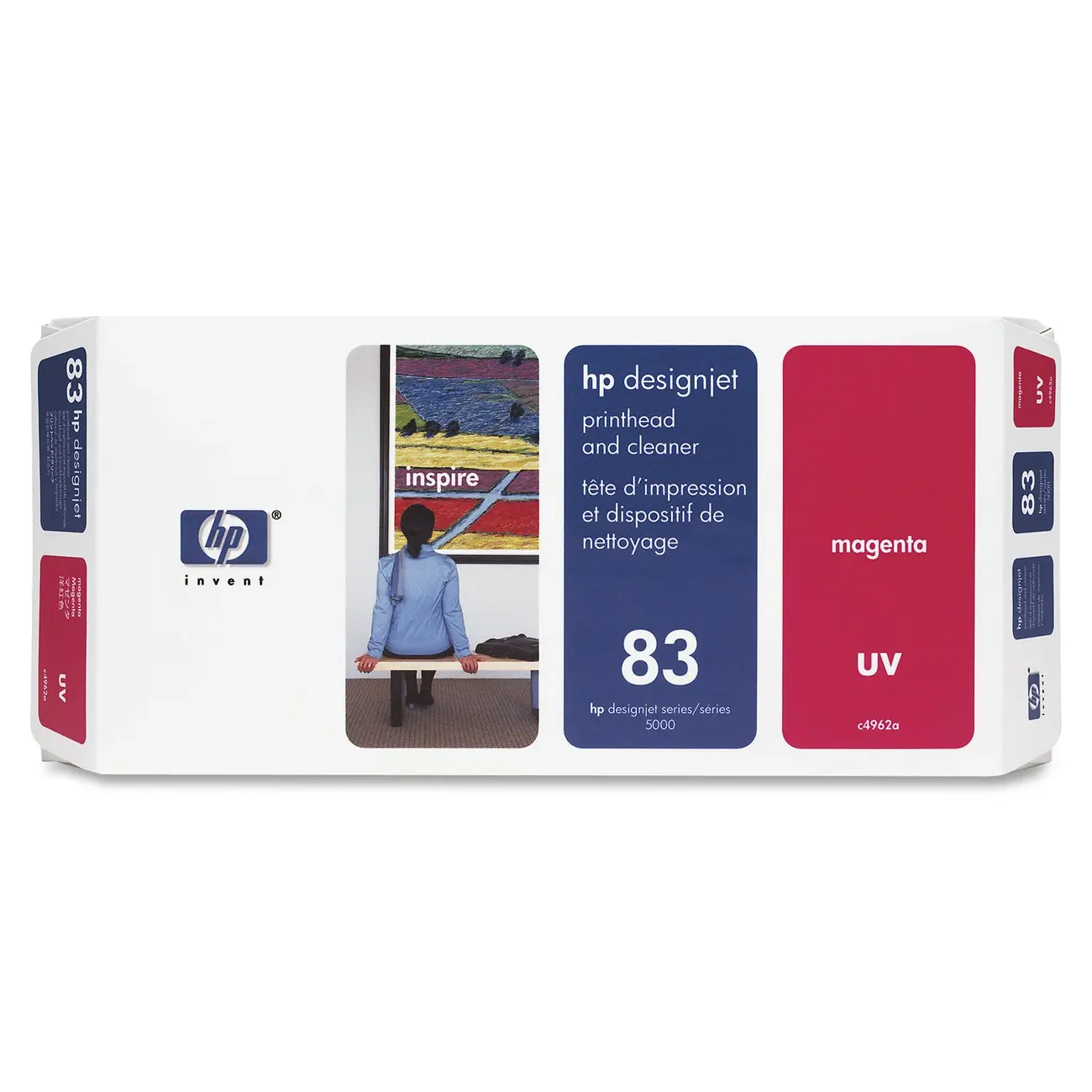 Original and Expired Printer Head for HP 83 C4962A UV Printhead and Cleaner for DesignJet 5000 Series, Magenta
Original and Expired Printer Head for HP 83 C4962A UV Printhead and Cleaner for DesignJet 5000 Series, Magenta