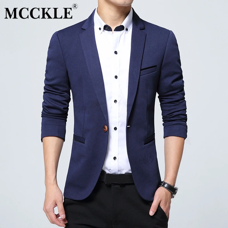 MCCKLE Mens Blazer 2019 Spring Autumn Fashion Cotton Slim Fit Men Blazers Male 3/4 Sleeve V-neck Elegant Button Elegant Suit
MCCKLE Mens Blazer 2019 Spring Autumn Fashion Cotton Slim Fit Men Blazers Male 3/4 Sleeve V-neck Elegant Button Elegant Suit