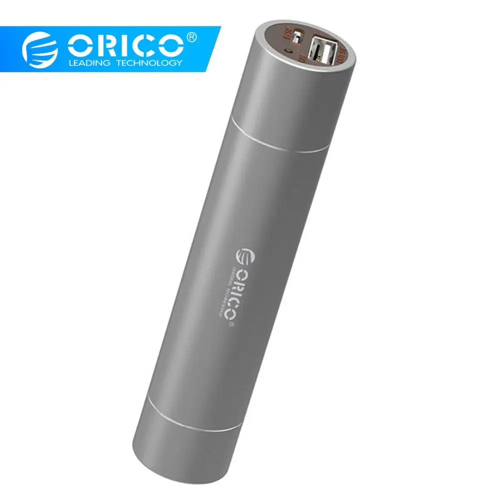 ORICO 2600mAh Premium Aluminum Ultra Slim Lipstick-Sized Portable Charger Power Bank Backup Battery Pack with Flashlight
ORICO 2600mAh Premium Aluminum Ultra Slim Lipstick-Sized Portable Charger Power Bank Backup Battery Pack with Flashlight