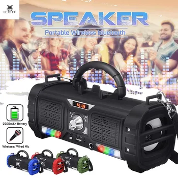 Portable Wireless Bluetooth Speaker 2*5w Wireless Loudspeaker Digital Sound System Phone Holder Speaker W/Colored Lights 2200mah
Portable Wireless Bluetooth Speaker 2*5w Wireless Loudspeaker Digital Sound System Phone Holder Speaker W/Colored Lights 2200mah