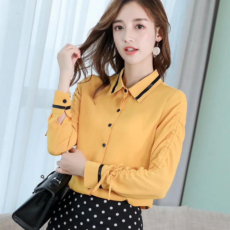 Spring 2019 Korean Women White Shirt Long Sleeve Shirt Lace Up Women Clothes Streetwear Slim Chiffon Blouse Elegant Ladies Tops
Spring 2019 Korean Women White Shirt Long Sleeve Shirt Lace Up Women Clothes Streetwear Slim Chiffon Blouse Elegant Ladies Tops