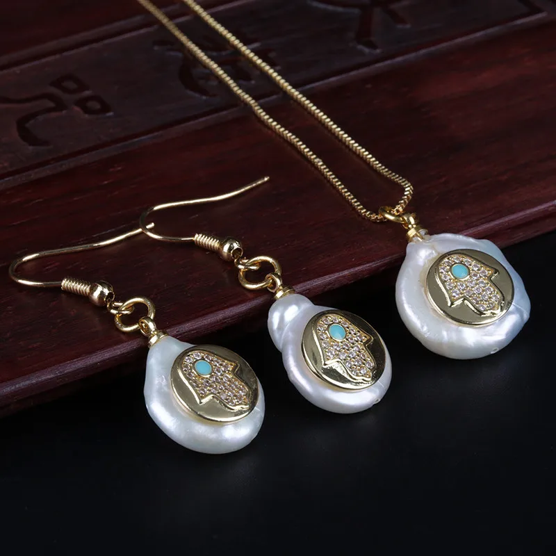 tiny gold white cz hamsa fatima hand luck charm beads coin freshwater pearl drop earring choker necklace jewelry set for women
tiny gold white cz hamsa fatima hand luck charm beads coin freshwater pearl drop earring choker necklace jewelry set for women