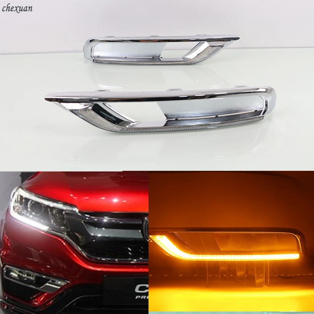 CSCSNL 1 Set Turn Yellow Signal style relay 12V Car LED DRL Daytime Running Lights For Honda CRV CR-V 2015 2016 Accessories
CSCSNL 1 Set Turn Yellow Signal style relay 12V Car LED DRL Daytime Running Lights For Honda CRV CR-V 2015 2016 Accessories