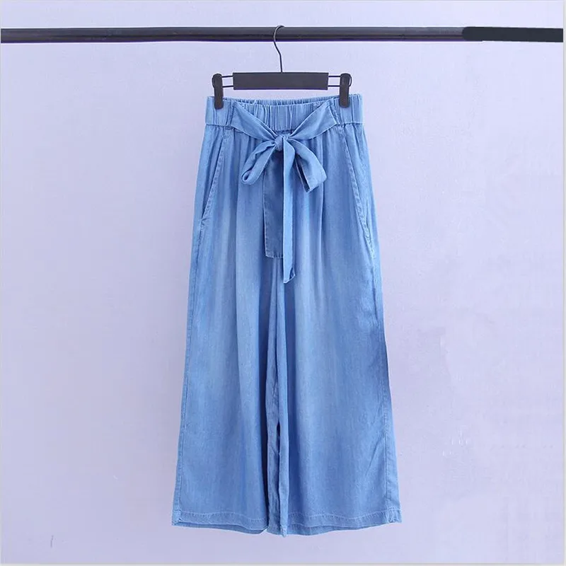 Women Solid Ankle-Length Wide Leg Pants High Waist Tie Waist Trousers 2 Color Culottes Pants Vestido Plus Size Pants M-7XL
Women Solid Ankle-Length Wide Leg Pants High Waist Tie Waist Trousers 2 Color Culottes Pants Vestido Plus Size Pants M-7XL