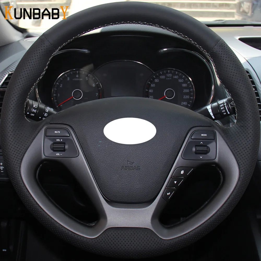 KUNBABY Black Micro Fibre Auto Leather Steering Wheel Cover for Kia K3 2013 Kia K2 2015 Kia Ceed Cee'd 2013 2014 Kia Cerato
KUNBABY Black Micro Fibre Auto Leather Steering Wheel Cover for Kia K3 2013 Kia K2 2015 Kia Ceed Cee'd 2013 2014 Kia Cerato