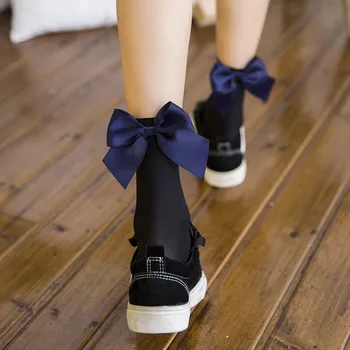 Solid Big Bow 2018 Women Socks Cotton Ankle High Bow Decoration Tube Sock Cheap Stuff Art School Wind Velvet Socks
Solid Big Bow 2018 Women Socks Cotton Ankle High Bow Decoration Tube Sock Cheap Stuff Art School Wind Velvet Socks