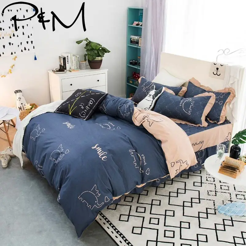 Elephant print Quilted Duvet Cover Set (Blanket Cover stiching Bedskirt Pillowcase ) 4pcs Bedlinen Sets 100% Cotton
Elephant print Quilted Duvet Cover Set (Blanket Cover stiching Bedskirt Pillowcase ) 4pcs Bedlinen Sets 100% Cotton
