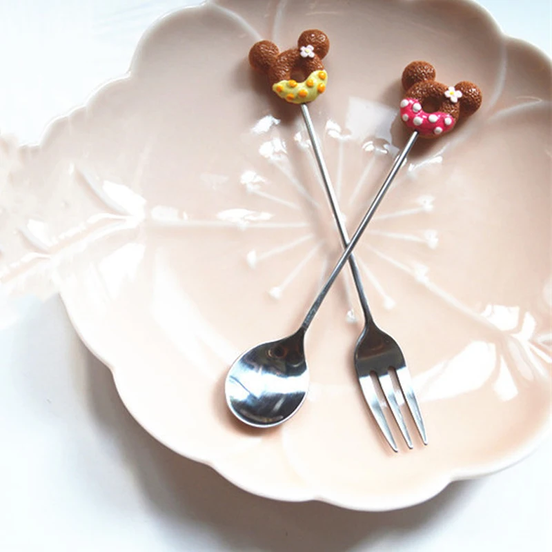 Wholesale Cartoon Donut Spoon Dessert Spoon Fork 100pcs/lot Fast Shipping Cute Spoons
Wholesale Cartoon Donut Spoon Dessert Spoon Fork 100pcs/lot Fast Shipping Cute Spoons