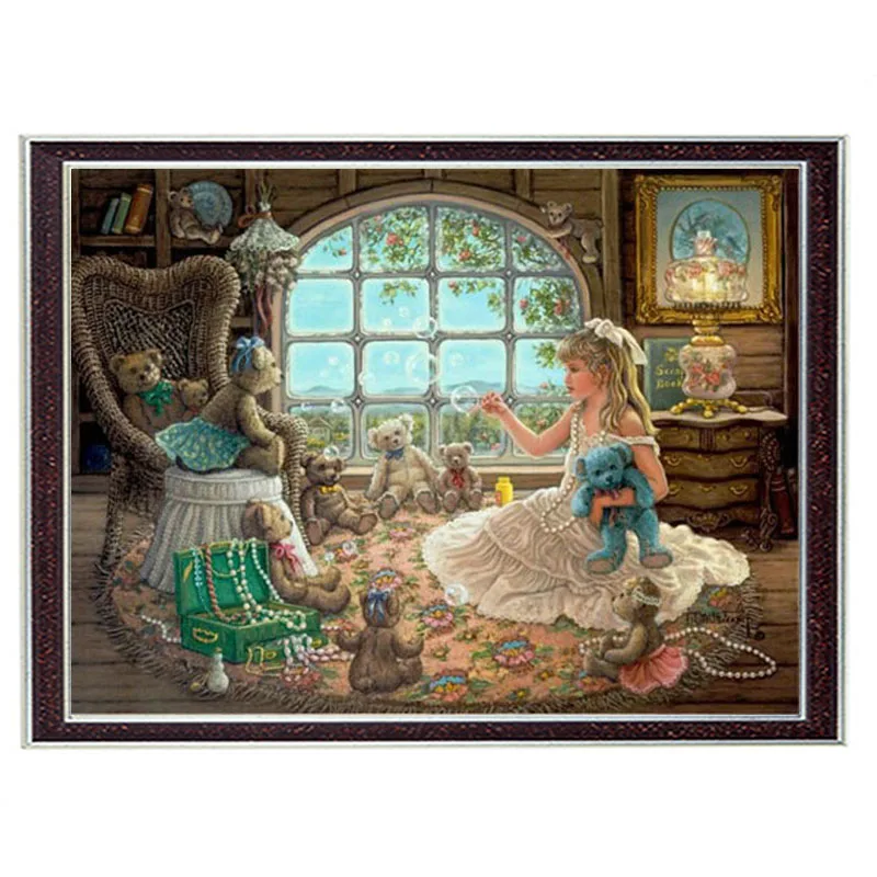 Needlework,DIY DMC 14CT Unprinted Cross stitch,Counted Embroidery Cross-stitch Kit Beauty girl and toys Pattern Arts Home Decor
Needlework,DIY DMC 14CT Unprinted Cross stitch,Counted Embroidery Cross-stitch Kit Beauty girl and toys Pattern Arts Home Decor