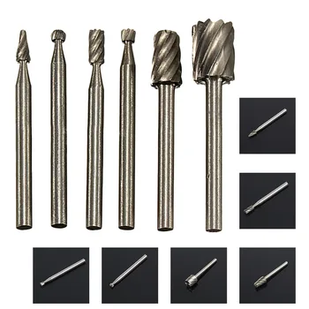 6pcs HSS Routing Router Bits Burr Rotary Tools Rotary Carving Carved Knife Cutter Tool Engraving Wood Working Used for Dremel
6pcs HSS Routing Router Bits Burr Rotary Tools Rotary Carving Carved Knife Cutter Tool Engraving Wood Working Used for Dremel