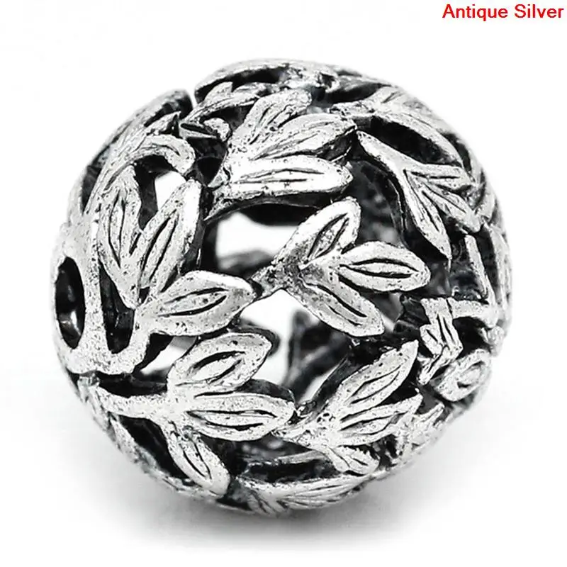 DoreenBeads Zinc metal alloy Spacer Beads Round Antique Silver Leaf Pattern About 14mm( 4/8") Dia, Hole:Approx 2.2mm, 1 Piece
DoreenBeads Zinc metal alloy Spacer Beads Round Antique Silver Leaf Pattern About 14mm( 4/8") Dia, Hole:Approx 2.2mm, 1 Piece